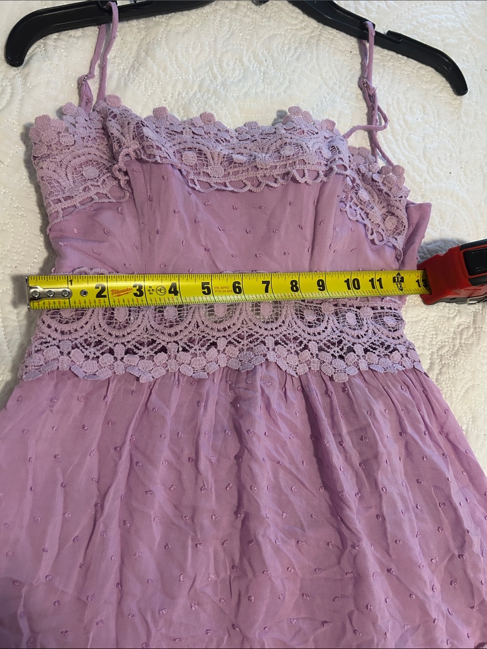 Hello Molly Shady Lady Lavender Lace-Trim Summer Dress - Picture 14 of 16